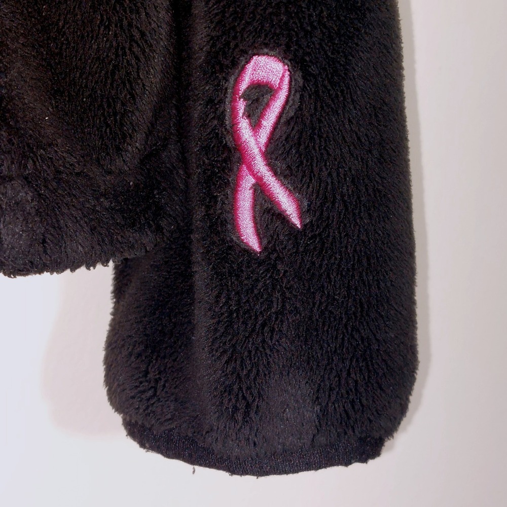 The North Face Women's Pink Ribbon Osito Fleece Jacket Size M Black - Picture 6 of 14